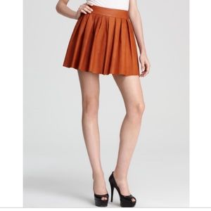 Alice and Olivia leather skirt